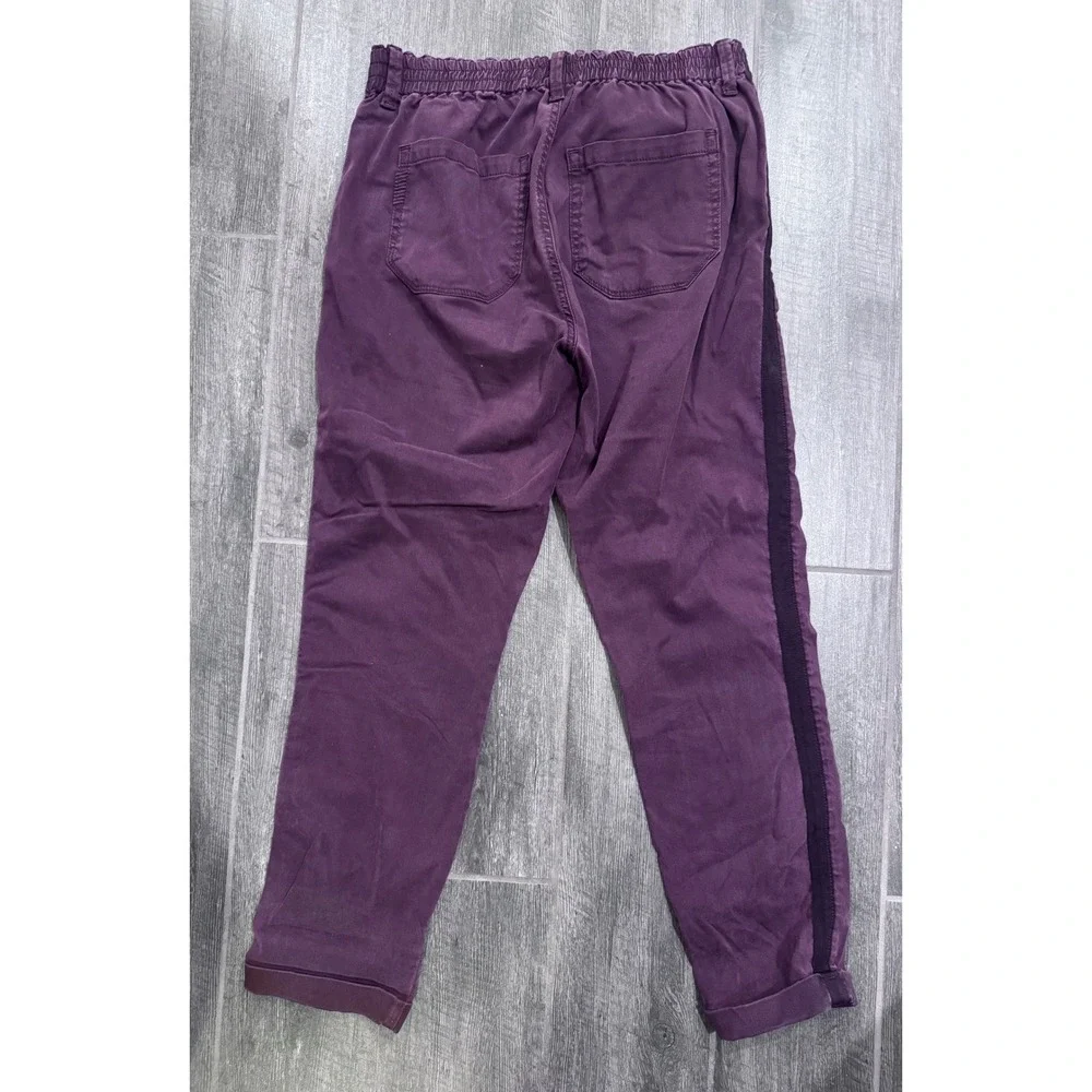 PAIGE Christy Off Duty High Rise Tapered Pant in Vintage Deep Berry Sz 28 Jogger